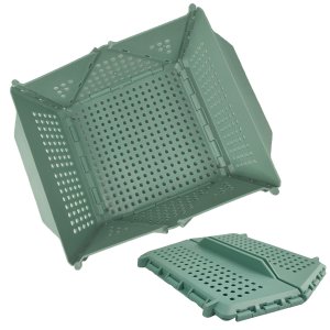 Cesta Frutas Vegetais Verdura Dobravel Escoador Alimentos Organizador Porta Objetos Livros Decoraçao
