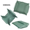 Ver imagem 2 de Cesta Frutas Vegetais Verdura Dobravel Escoador Alimentos Organizador Porta Objetos Livros Decoraçao