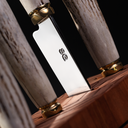 Ver imagem 6 de Cepo Churrasqueiro Sg Inox 3mm- Facas, Chaira e Garfos em Chifre de Cervo Natural