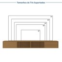 Ver imagem 4 de Rack Suspenso Ripado para TV até 75 Polegadas Planejado 210cm Aruá CabeCasa MadeiraOriginals Marrom Jatobá