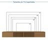 Rack Suspenso para Tv até 75 Polegadas Portas Ripadas 210cm Aruá Cabecasa MadeiraOriginals - 4