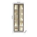 Ver imagem 3 de Guarda-Roupa Modulado Reflecta 2 Portas com LED e Prateleiras 100% MDF Cairo Branco/Neve