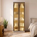 Ver imagem 1 de Guarda-Roupa Modulado Reflecta 2 Portas com LED e Prateleiras 100% MDF Cairo Branco/Neve