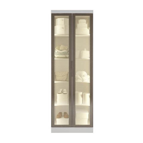 Guarda-Roupa Modulado Reflecta 2 Portas com LED e Prateleiras 100% MDF Cairo