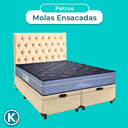 Ver imagem 4 de Cama + Bau Blindado e Colchão Molas Ensacadas Queen - Petrus Paropas + Cabeceira