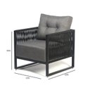 Ver mais imagens de Poltrona Corda Náutica - Living, Varanda, Estar - Kit 2 - Poltrona Araxá