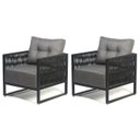 Ver imagem 2 de Poltrona Corda Náutica - Living, Varanda, Estar - Kit 2 - Poltrona Araxá