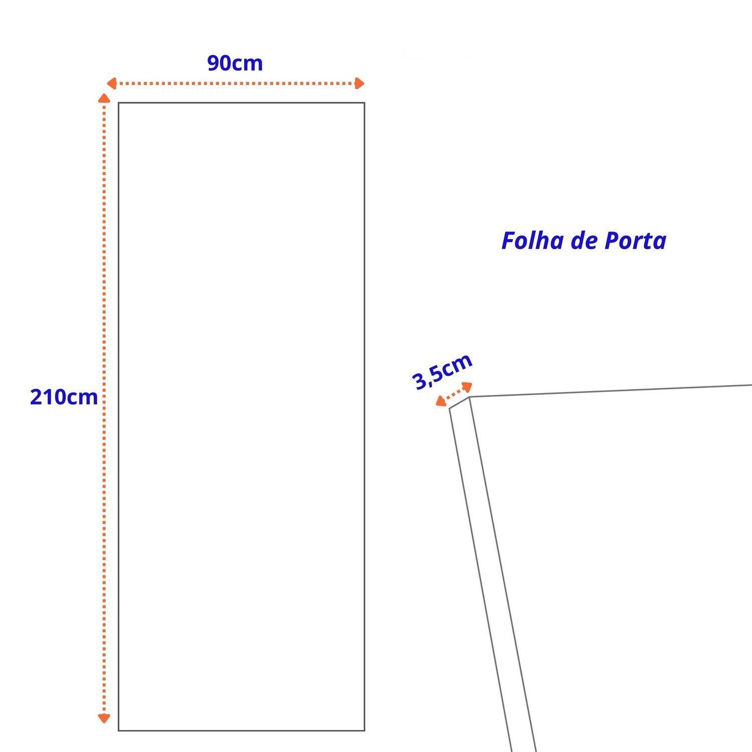 Porta de Madeira Maciça 210x90cm Friso 15 Jb Portas - 3