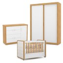 Ver imagem 1 de Quarto de Bebe 2 Portas Tutto New Freijó Branco Acetinado com Capitonê New Boucle - Matic