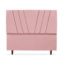Ver imagem 1 de Cabeceira Estofada Casal Belgica 140 Suede Rosa