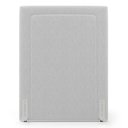 Ver imagem 6 de Cabeceira Cama Box Solteiro Alba 90cm com Frame Bouclé Cinza Claro - Desk Design