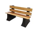 Ver imagem 2 de Banco Jardim Espera com Encosto 1,5 metro - MARROM MADEIRA 015