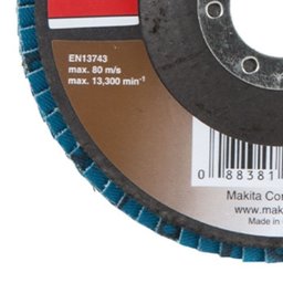 Flap Disco 115 Mm Grão Z80 Makita - 4