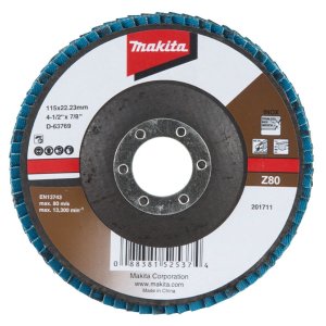 Flap Disco 115 Mm Grão Z80 Makita