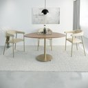 Ver imagem 1 de Conjunto 2 Cadeiras de Jantar Joy Tecido Boucle Est.Champ
