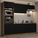Ver imagem 1 de Cozinha Completa 270001 Com Armário E Balcão Rustic/Preto