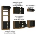 Ver mais imagens de Cozinha Completa 270001 Com Armário E Balcão Rustic/Preto