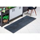 Ver imagem 4 de Tapete Passadeira Grande Aveludado 050x400 Borda sem Costura Grafite