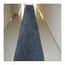 Ver imagem 1 de Tapete Passadeira Grande Aveludado 050x400 Borda sem Costura Grafite