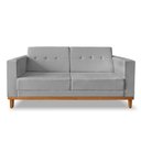Ver imagem 1 de Sofa Beny 3 Lugares Linho Cinza Soft