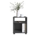 Ver imagem 1 de Mesa de Cabeceira Siena com Prateleira e Nicho 38,5cm Linha Mesas de Cabeceira Cb210 Completa Móveis