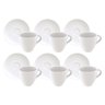 Kit 6 Xícaras de Café Expresso com Pires Tramontina Paola em Porcelana 95 ml - 2
