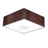 Plafon Quadrado Vivare Md-3002 Cúpula em Tecido 15/50x50cm - Bivolt - Café - Bivolt - 1