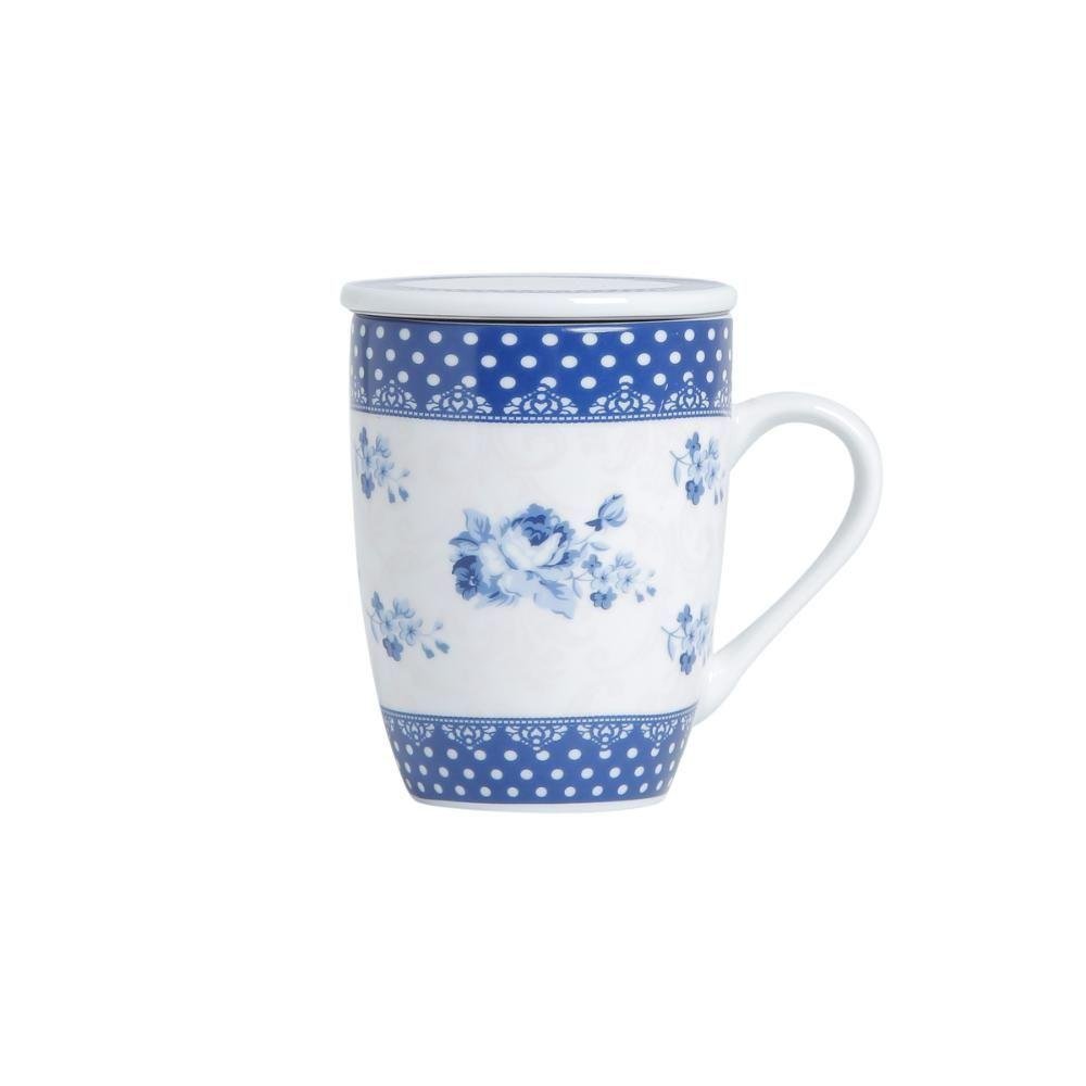Caneca de Porcelana C/tampa e Filtro Elsa 310ml - 1