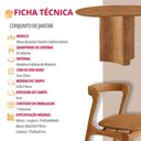 Ver imagem 6 de Mesa de Jantar Soláris 220cm Madeira Tampo Laminado Orgânico com 8 Cadeiras Solaris