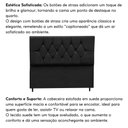 Ver imagem 5 de Cabeceira Estofada Cama Box Solteirão 100 Cm Suede Nina Preto