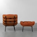 Ver imagem 3 de Poltrona Costela com Puff Botonê - Terracota