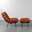 Ver imagem 2 de Poltrona Costela com Puff Botonê - Terracota