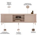 Ver imagem 4 de Rack para Sala de Estar Tv 75 Pol Atlantis D05 Off White - Lyam Decor