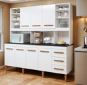 Ver imagem 4 de Kit de Cozinha Atenas 7 Portas Branco - Kaiki Móveis