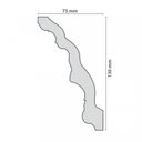 Ver imagem 2 de Kit 60m Linear Roda Teto Andrea Perfil de Poliestireno Branco Homestar