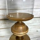 Ver imagem 2 de Porta Panetone Base/pitoco de Madeira e Redoma de Vidro 500g