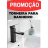 Torneira de Banheiro Gourmet Preto Fosco Água Fria Fc-138 - 1