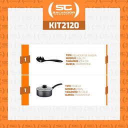 Panela Turim Alumínio Antiaderente 1,4l Chumbo com Pegador de Massa Tramontina - 2 Panela Turim Alumínio Antiaderente 1,4l Chumbo com Pegador de Massa Tramontina - 2