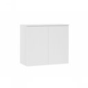 Ver imagem 1 de Armário Aéreo 70 Cm 2 Portas Dora Luciane Móveis Branco Supremo Bp