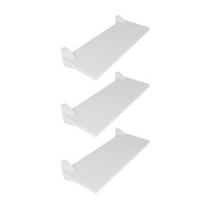 Kit com 3 Prateleiras em Mdf - Suporte Bico 3d para Quarto/área Externa/escritório