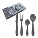 Ver imagem 1 de Faqueiro Jogo Talheres Black Inox Premium 24 Peças Sunshine