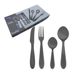 Faqueiro Jogo Talheres Black Inox Premium 24 Peças Sunshine - 1