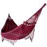 Rede de Dormir Casal Balanço de Algodão Reforçada 3,80m x 1,50m Varias Cores:Vinho - 1