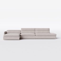 Sofá Áustria Retrátil e Reclinável 3,20m em Linho Aston Cinza Amarronzado - Home Mobily - 10