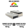 Bicama Box Solteirão em Courino Linho Areia 96x203 com Dois Colchões Adapto Molas Ensacadas Ecoflex - 6