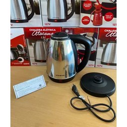 Chaleira Elétrica Unitermi Atacama Prateada 110/220v 1.8l - 2
