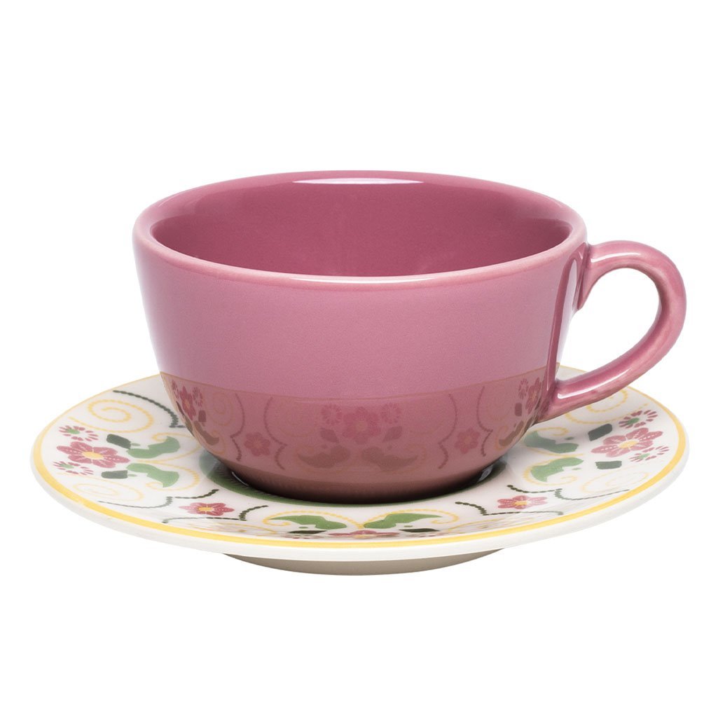 Kit Jogo Café Lanche Unni Lima Oxford Cerâmica 24 Peças - 2