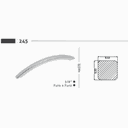 Ver imagem 2 de Puxador Alça 245 Cromado 96mm Pauma 01 Unidade