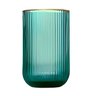 Jogo com 6 Copos Cameratta de Vidro Verde com Borda Dourada para Agua ou Suco 425ml - 3