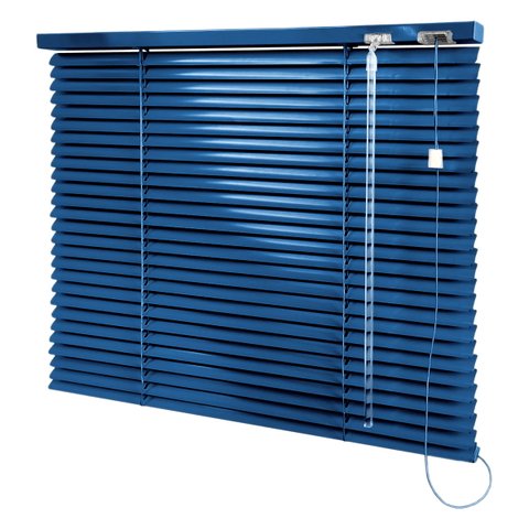 Persiana Horizontal Azul - 1,22m Larg X 1,83m Alt - Alumínio 25mm - Persianet